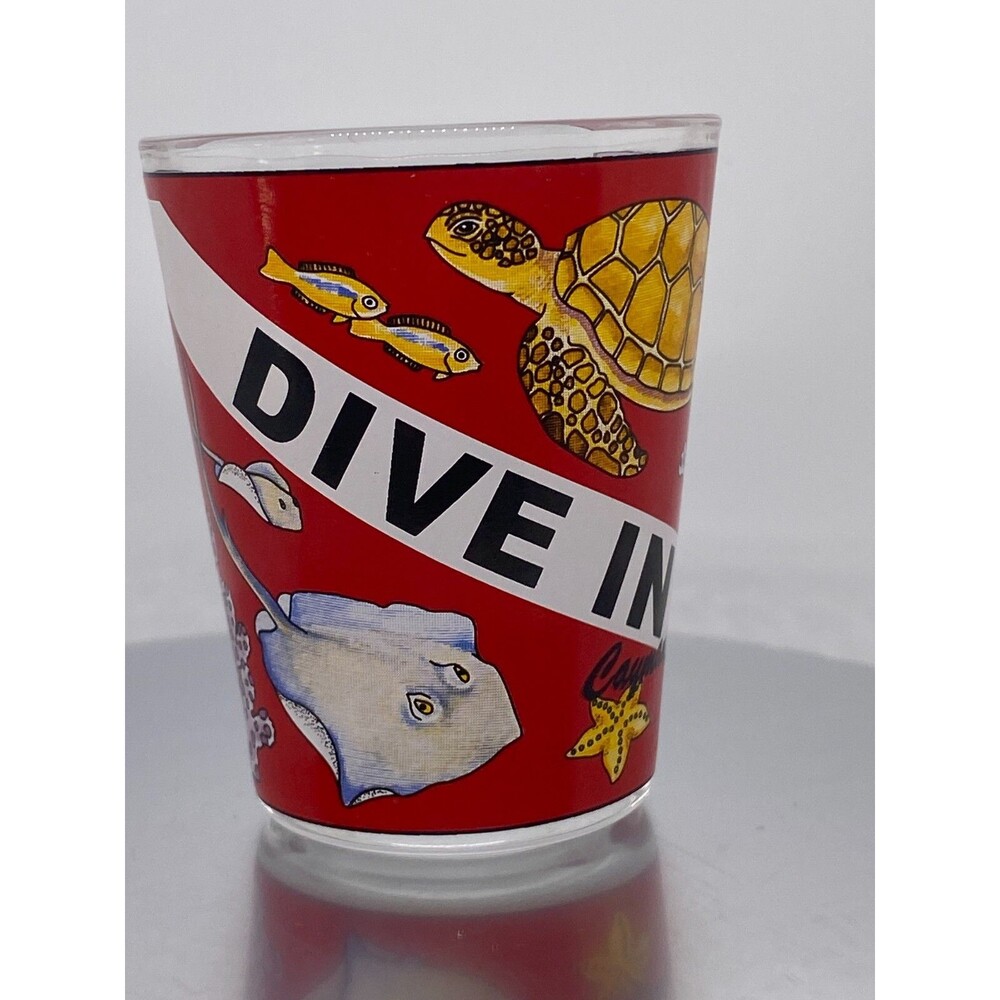 DIVE IN CAYMAN ISLANDS Shot Glass
